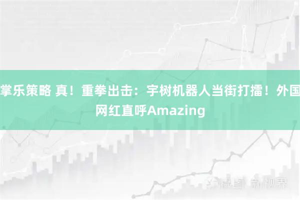 掌乐策略 真!重拳出击:宇树机器人当街打擂!外国网红直呼Amazing