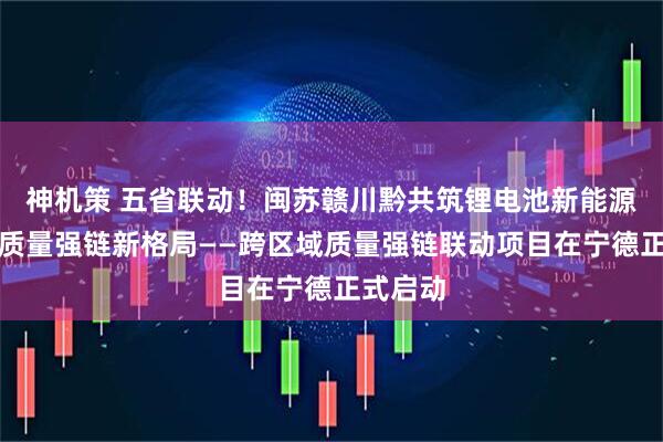 神机策 五省联动！闽苏赣川黔共筑锂电池新能源产业链质量强链新格局——跨区域质量强链联动项目在宁德正式启动